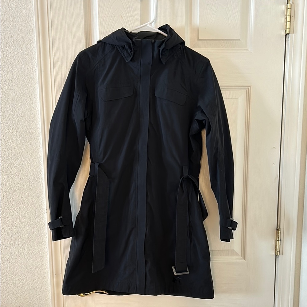 Women's REI Black Zip Up Hooded Jacket